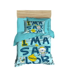L'essentiel linge de maison Juego de funda nórdica PH196 Turquesa, Azul Marino y Amarillo